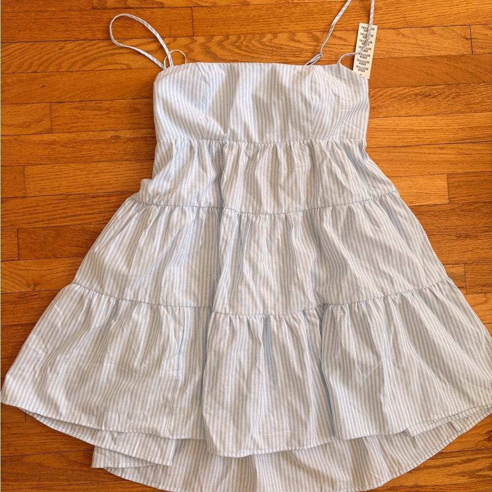 Striped Blue Dress